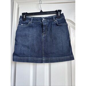 Lacoste Denim Distressed Mini Skirt Women's 34 Straight Short Y2k VTG